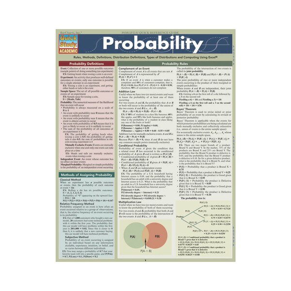 Probability - Quick Study Guide