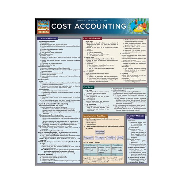 Cost Accounting - Quick Study Guide