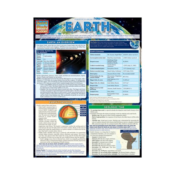 Earth - Quick Study Guide